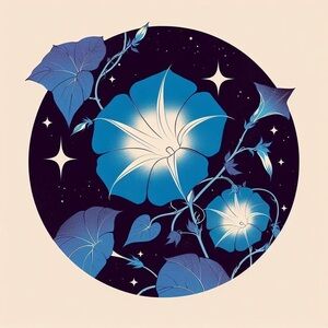 Morning Glories Print